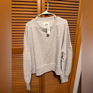 NWT Aerie Gray Bow Sweatshirt